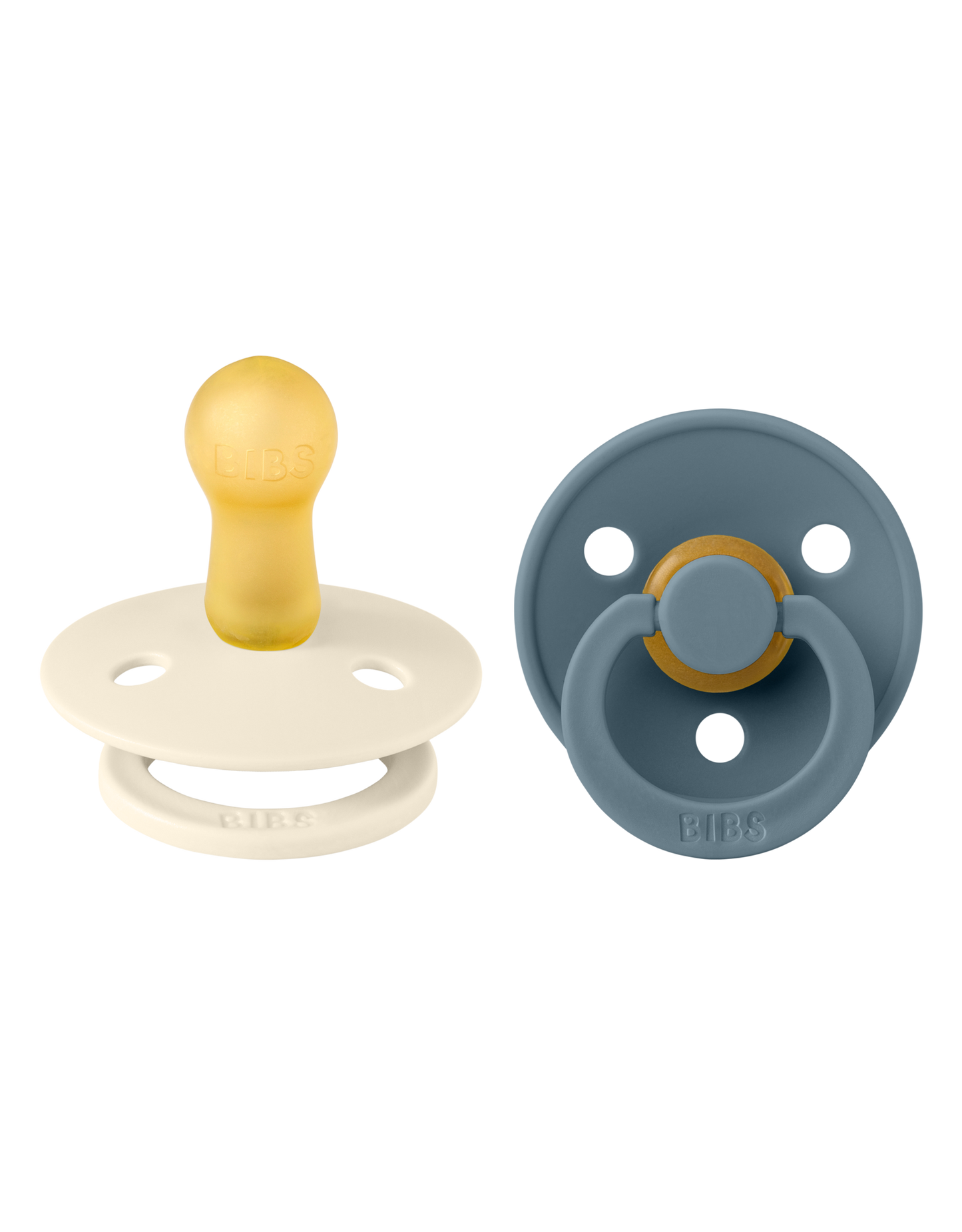 BIBS speen 2 pack colour Ivory/Petrol T1