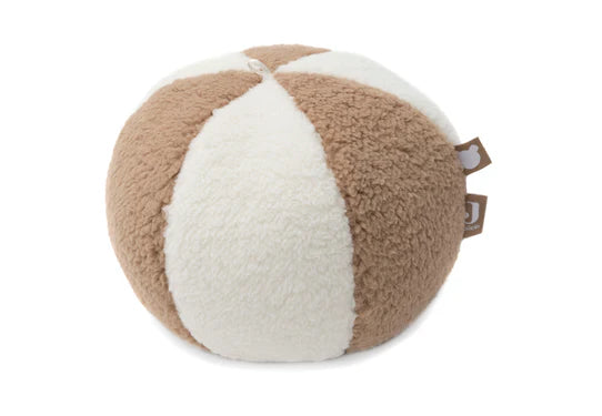 Jollein stoffen speelbal Ivory/Biscuit