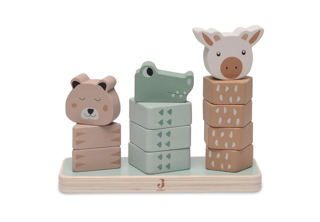 Jollein – Houten Stapeltoren - Jungle Jambo