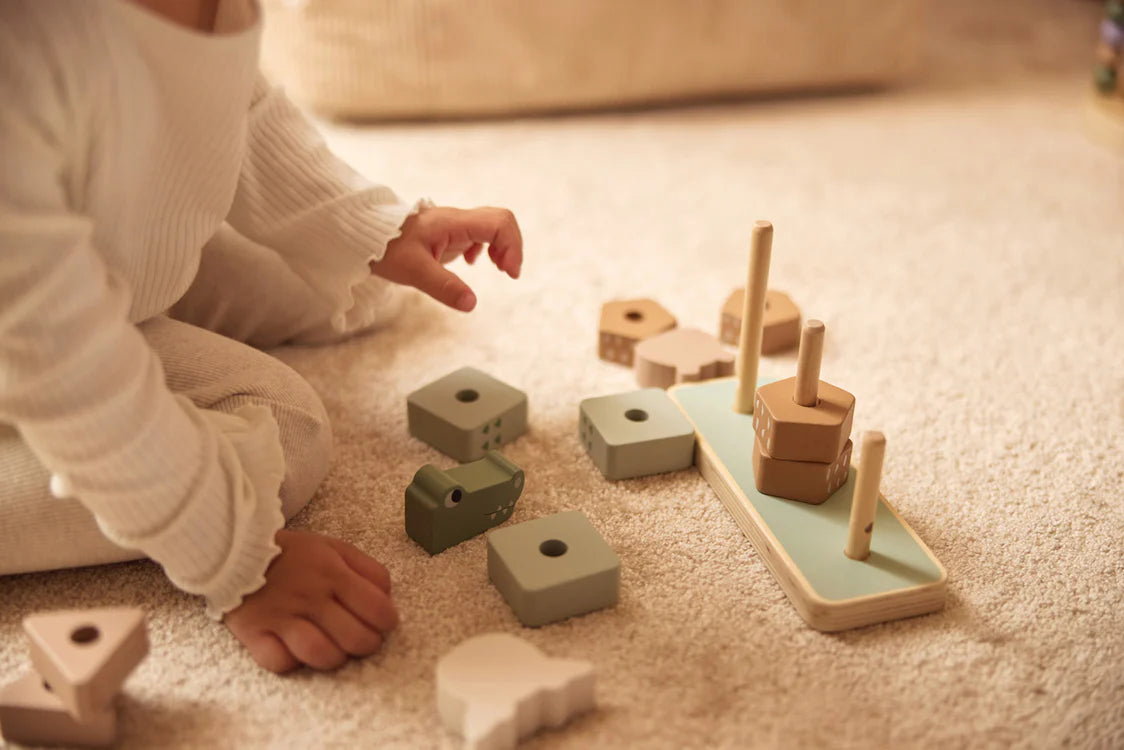 Jollein – Houten Stapeltoren - Jungle Jambo