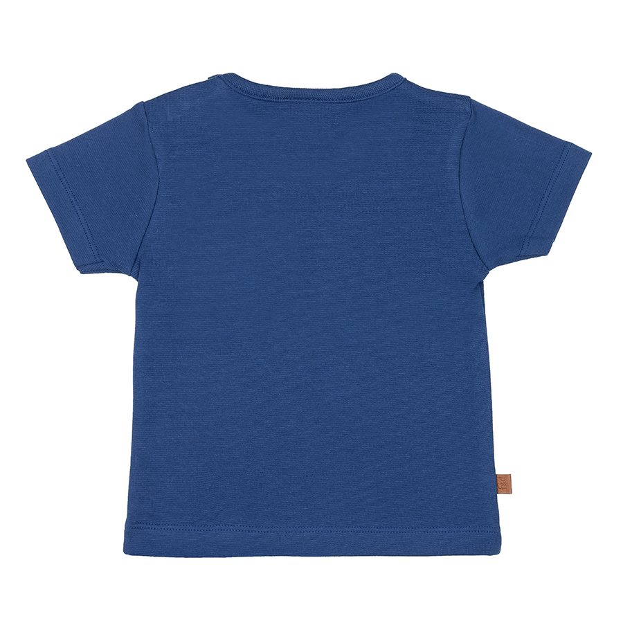 Frogs and Dogs T-shirt navy smile