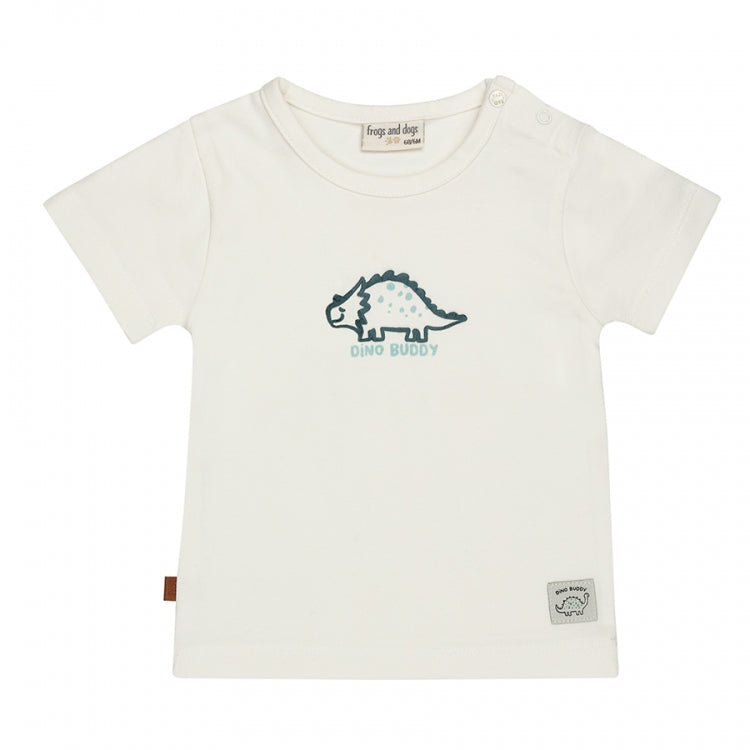 Frogs and Dogs t-shirt white dino