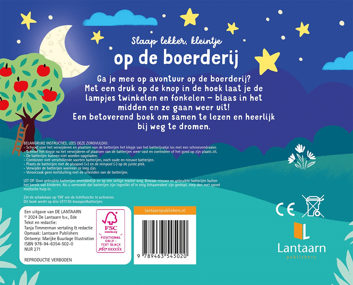 Slaap lekker, kleintje op de boerderij