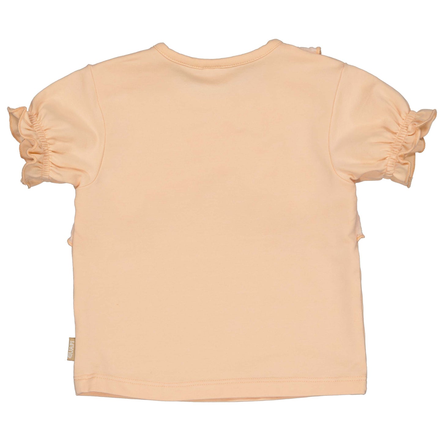 Quapi t-shirt met ruffles peach