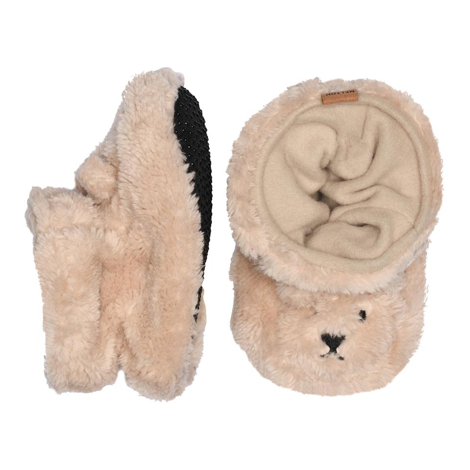 Melton fluffy beer slofjes