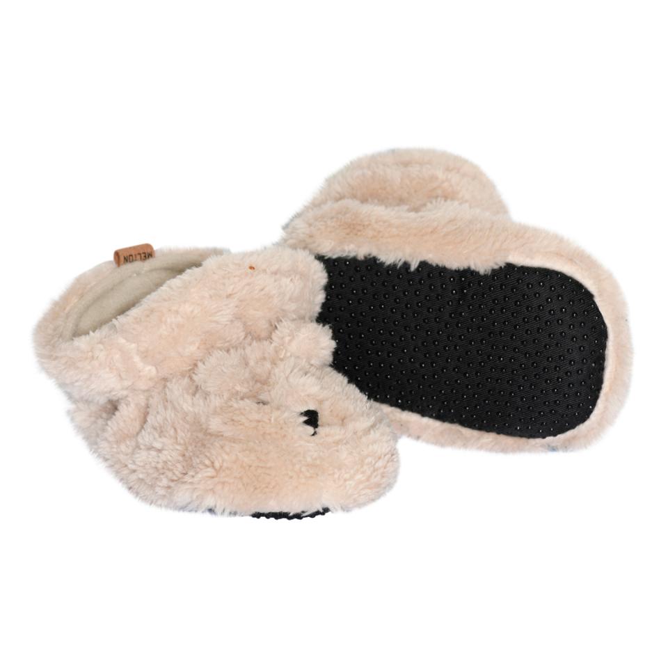 Melton fluffy beer slofjes