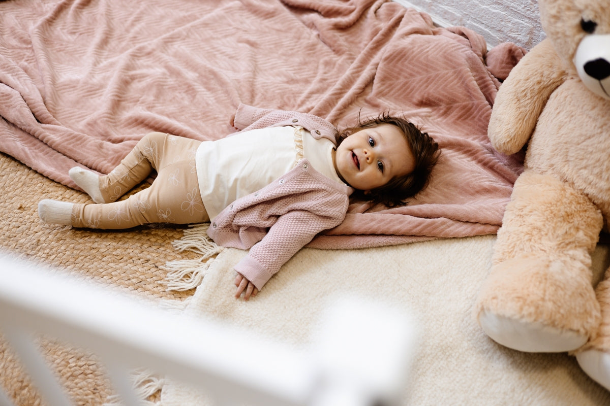 Quapi gebreid vest roze