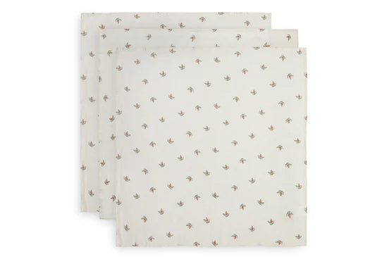 Jollein Hydrofiele doek Small 70x70 cm Roseship (3-pak)