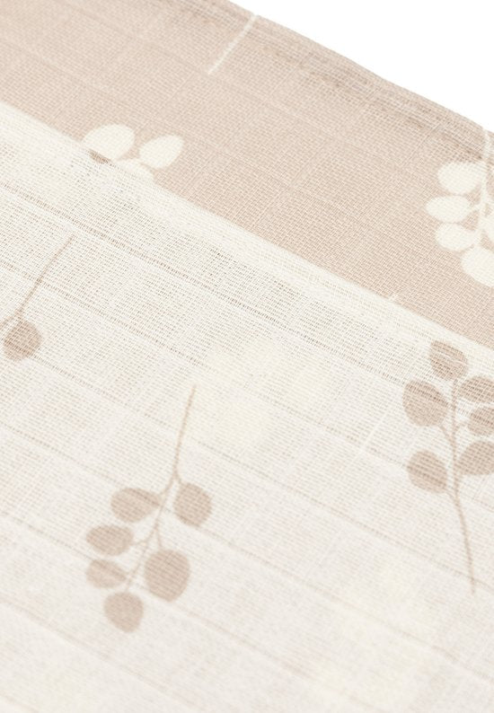 Jollein Hydrofiele doek Small 70x70 cm Twig Wild Rose (3-pak)