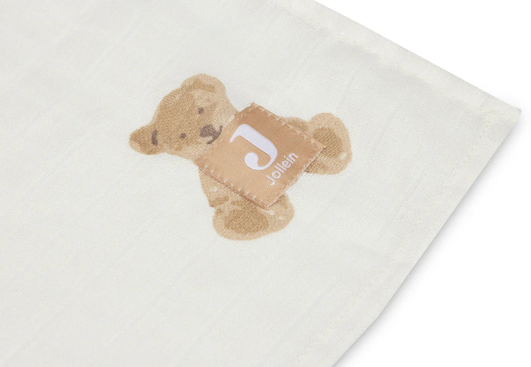 Jollein Hydrofiele doek Large 115x115 cm Teddy Bear