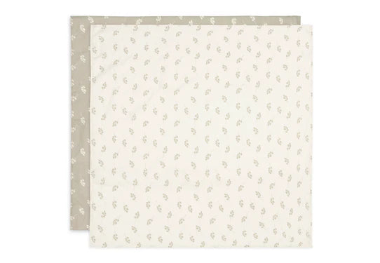 Jollein Hydrofiele doek Twig olive green 115x115 cm