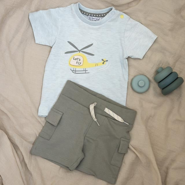 Dirkje jongens shorts groen cargo