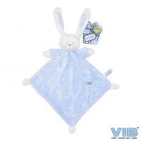 VIB knuffeldoekje Konijn Glow in the Dark Blauw