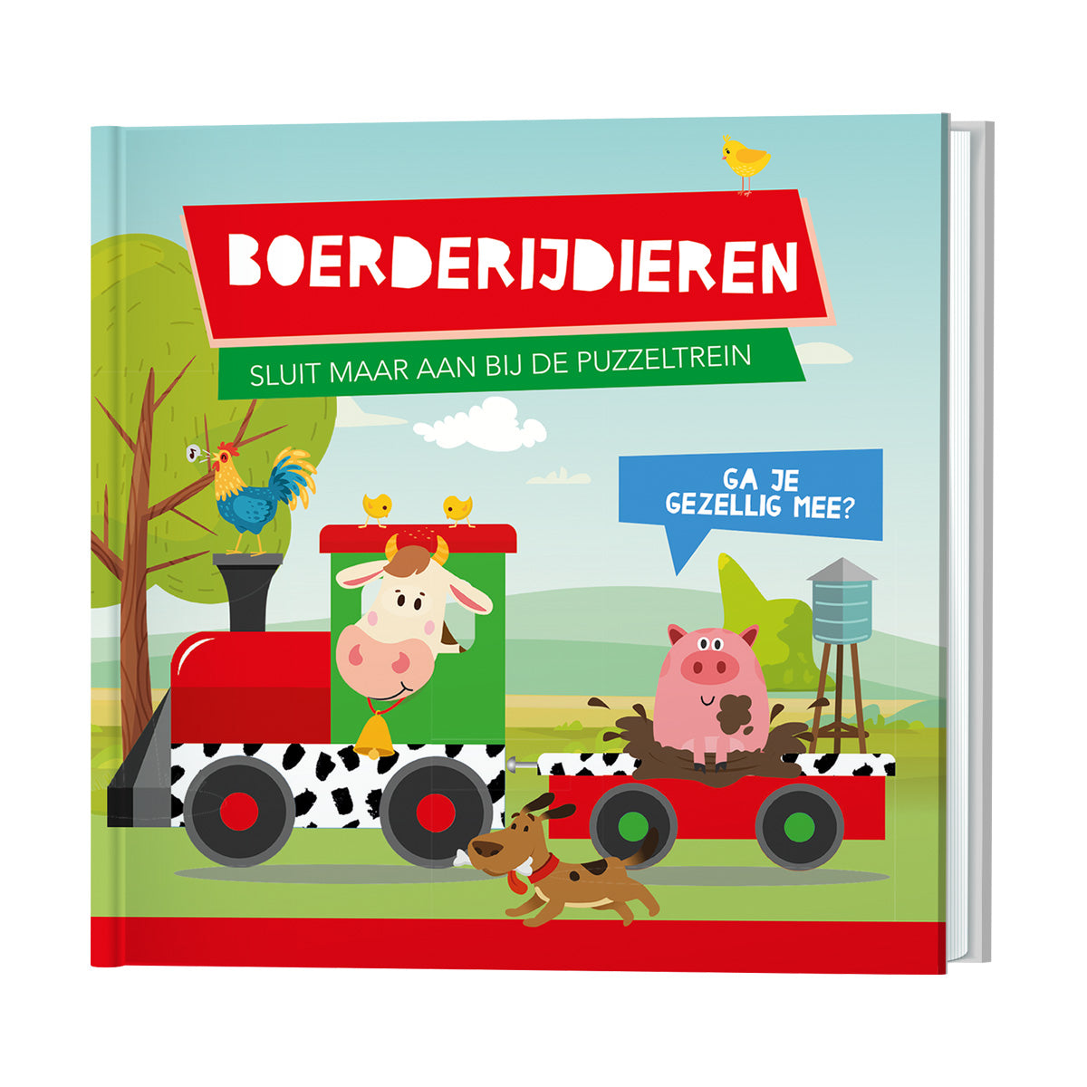 Puzzeltrein Boerderijdieren + boekje