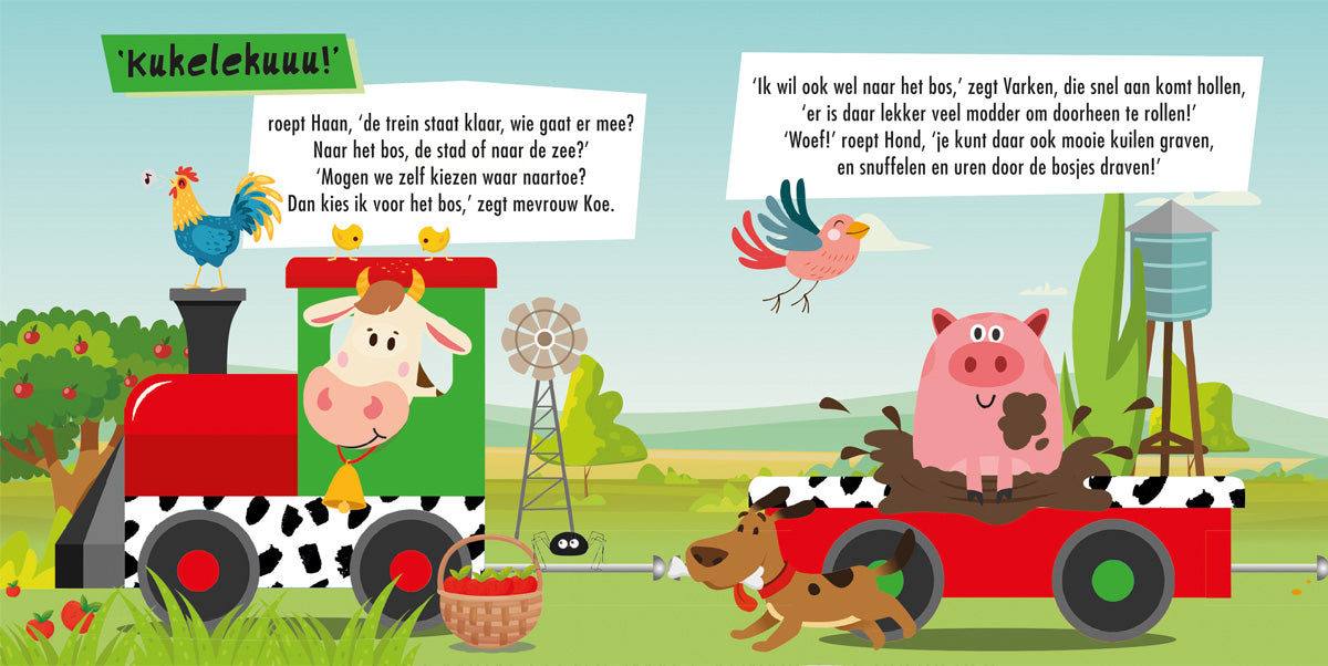 Puzzeltrein Boerderijdieren + boekje