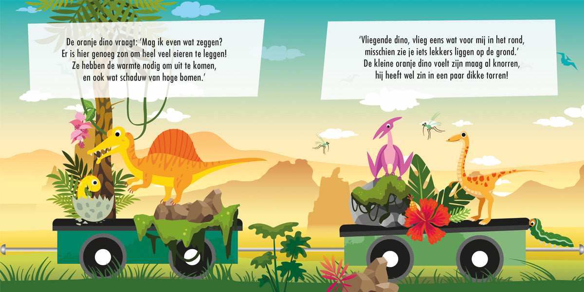 Puzzeltrein Dino's + boekje