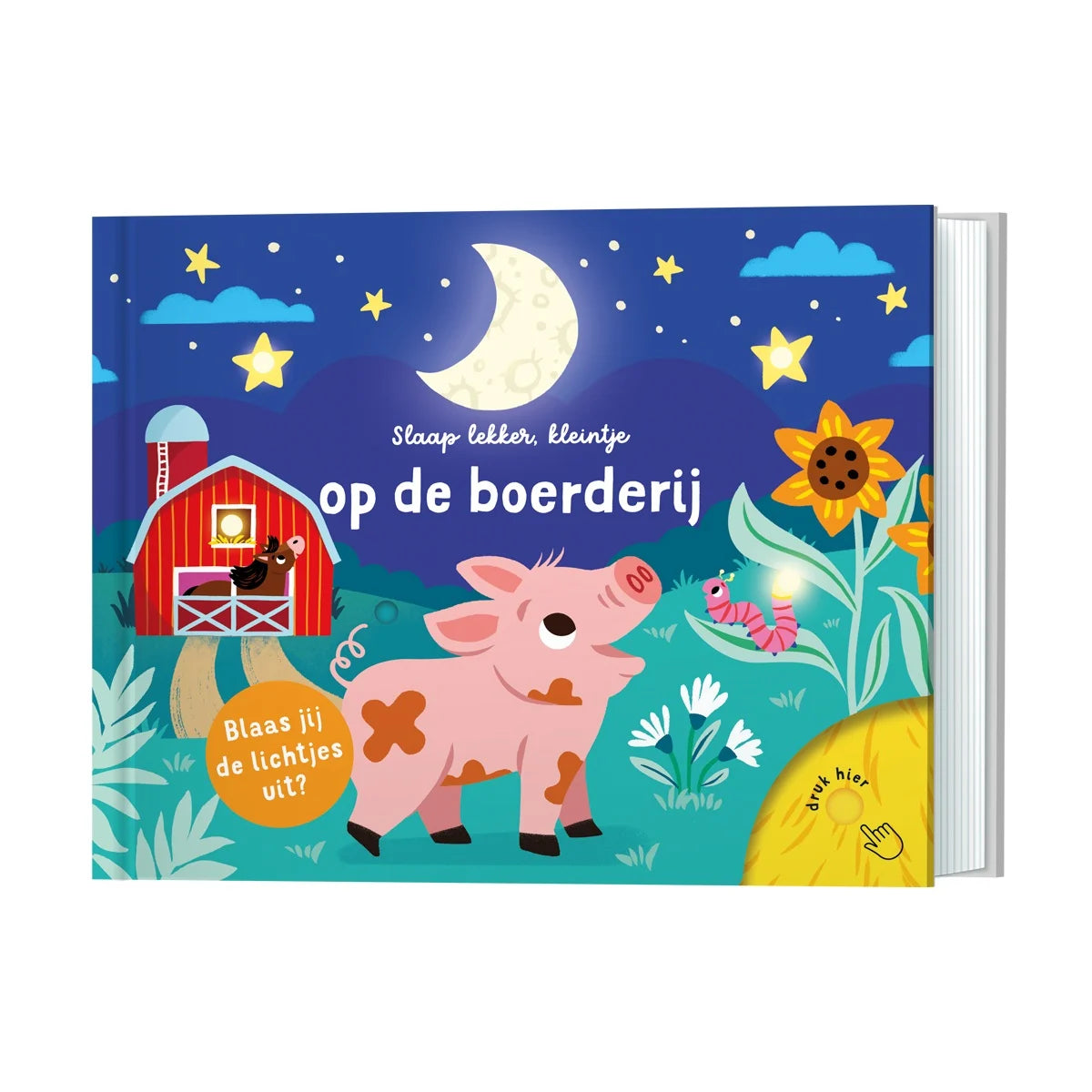 Slaap lekker, kleintje op de boerderij