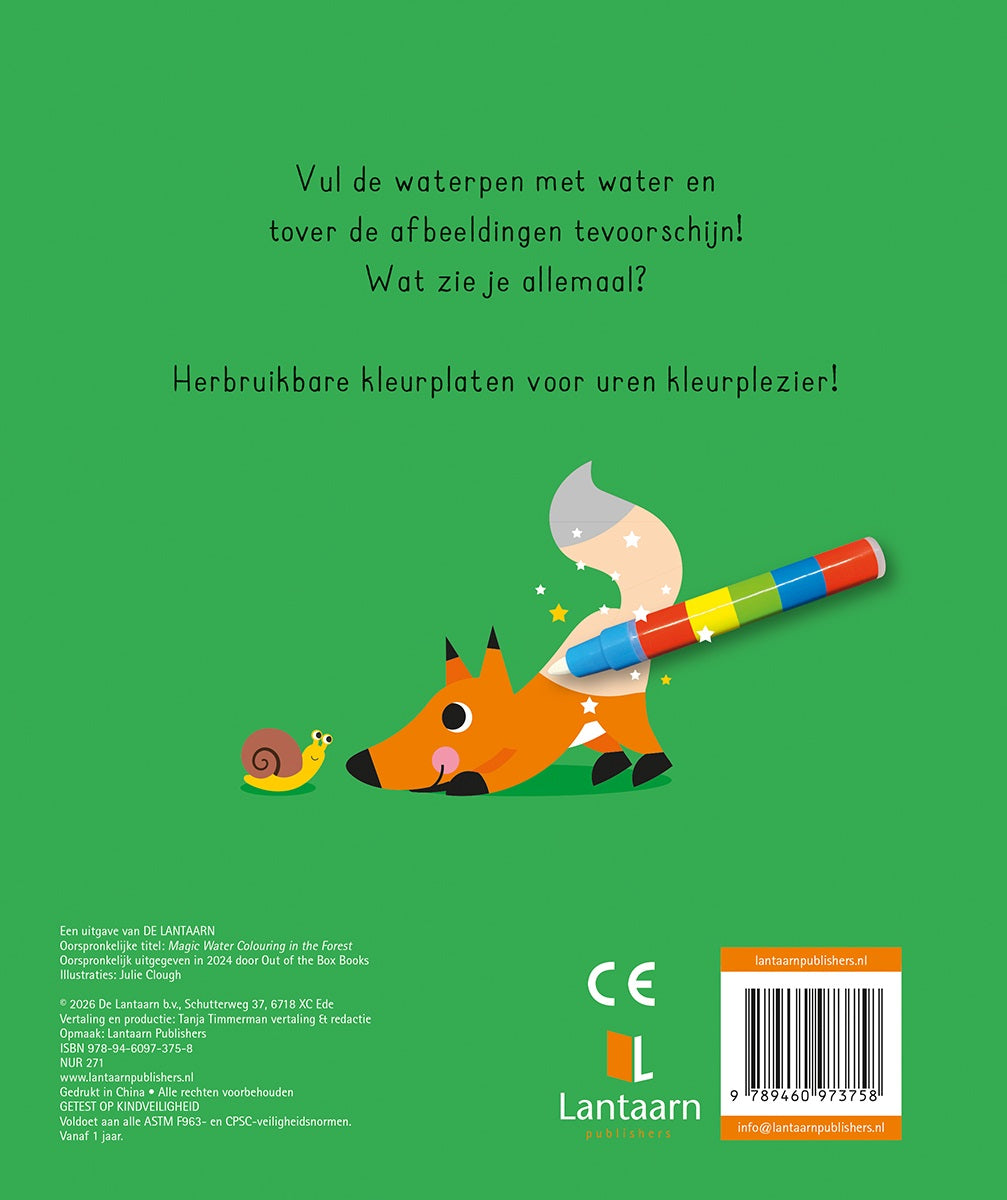Magisch waterkleurboek In het bos