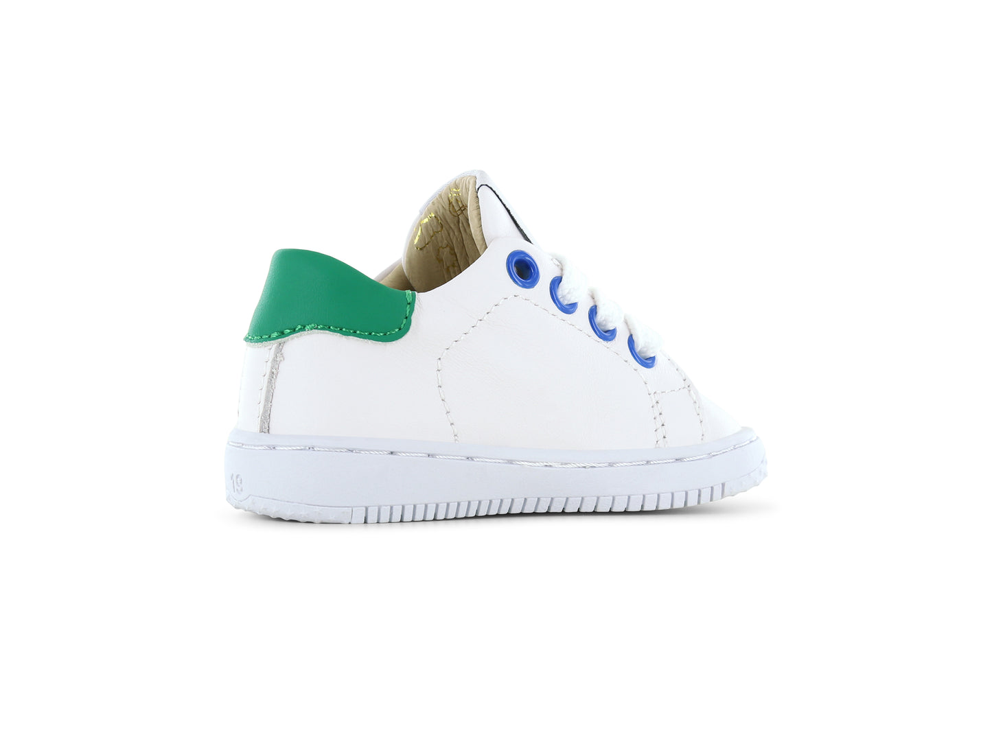Shoesme wit-groen sneakertje