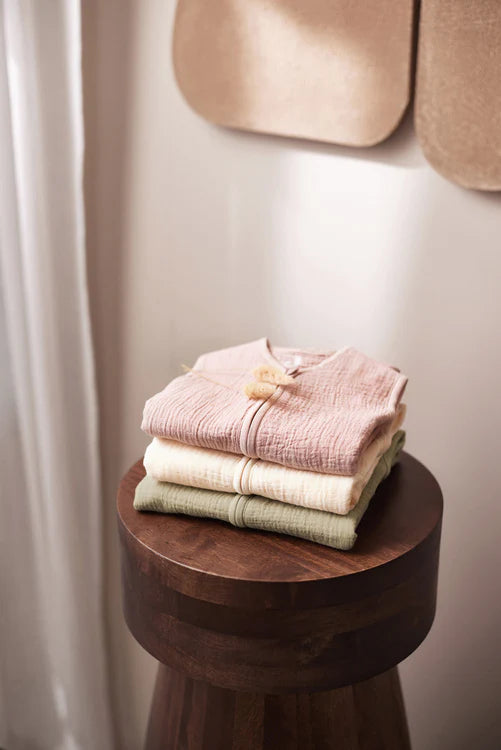 Jollein hydrofiel slaapzak olive green 90 cm