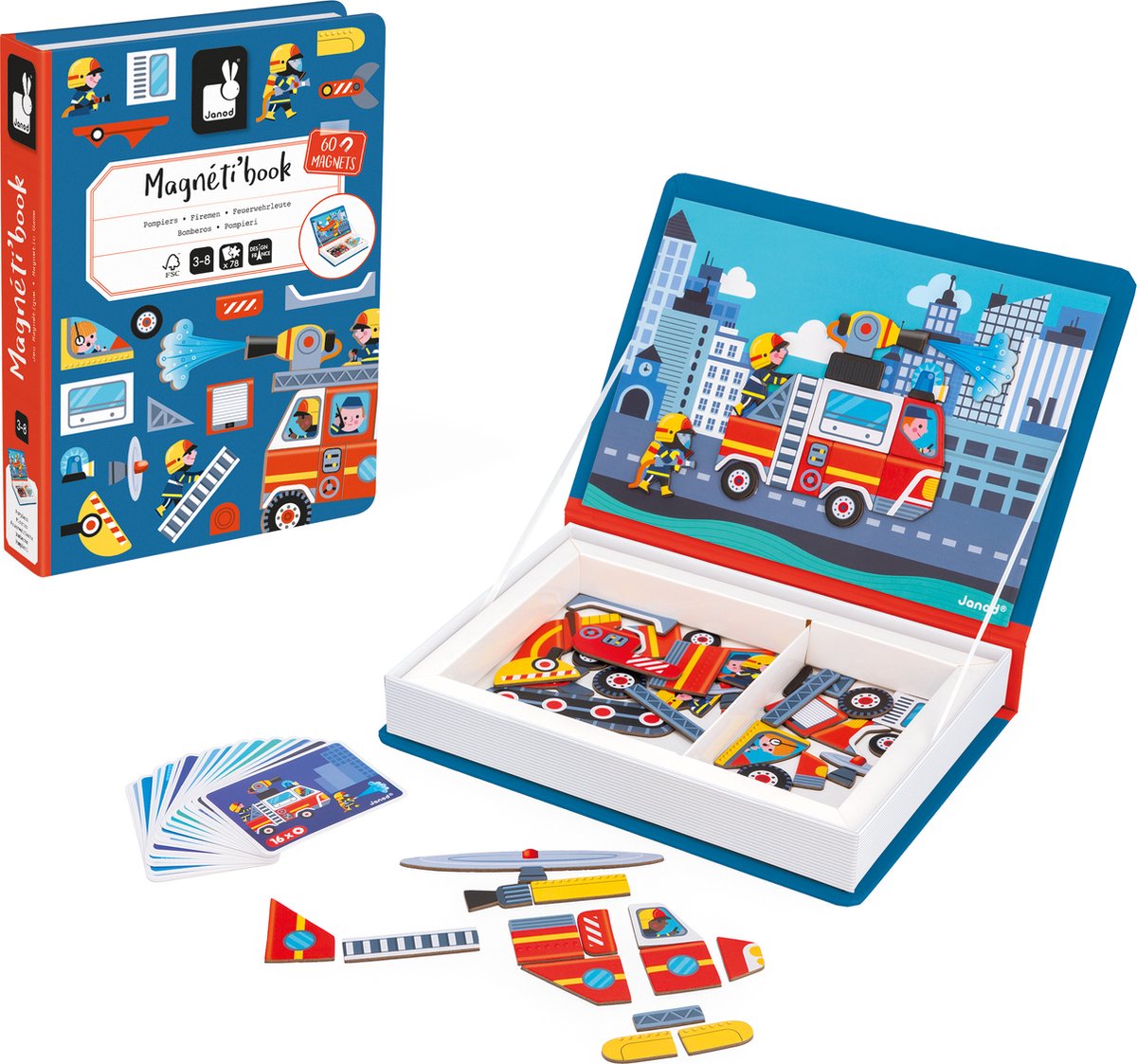 Janod Magneetboek - Brandweer