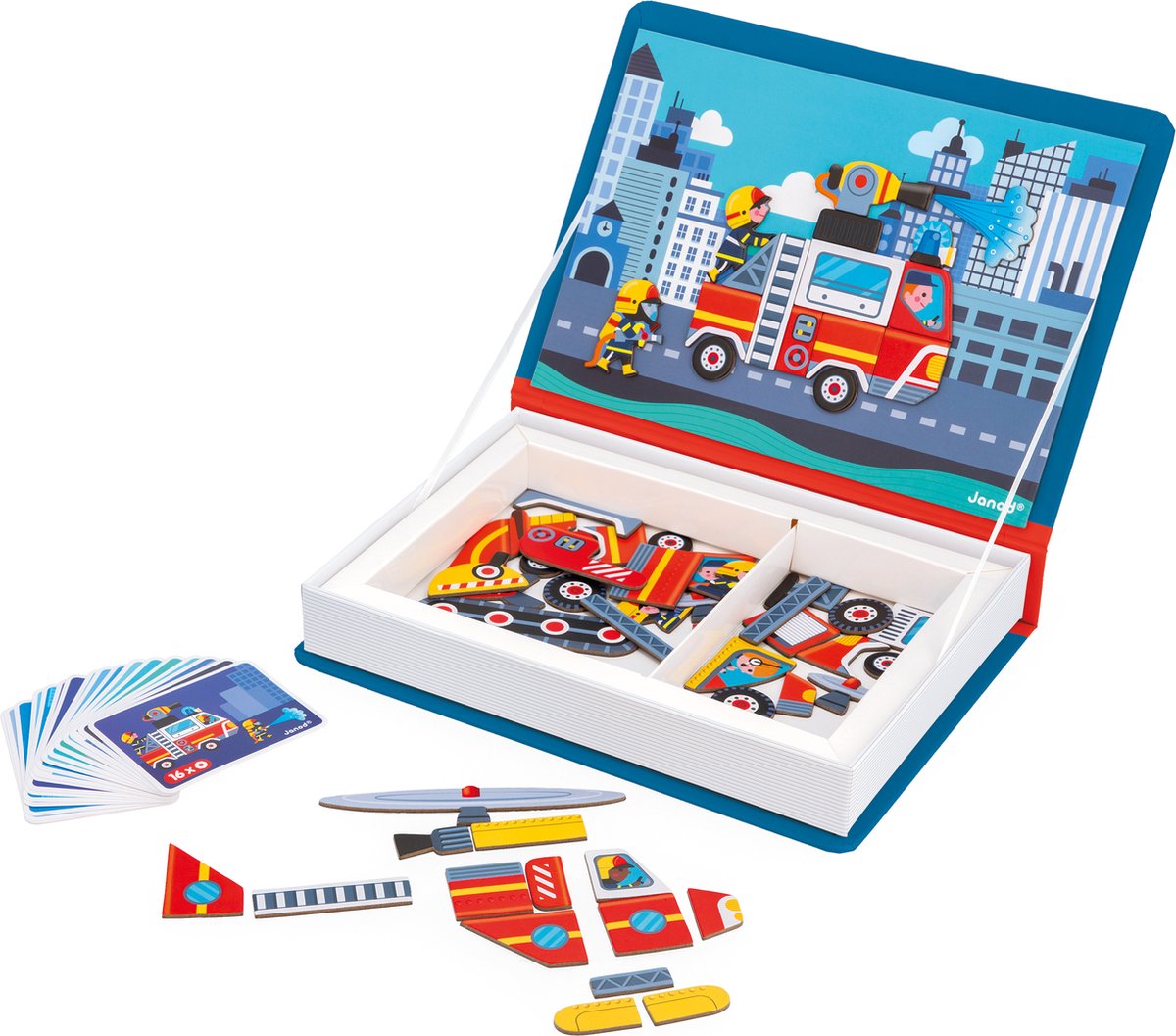 Janod Magneetboek - Brandweer