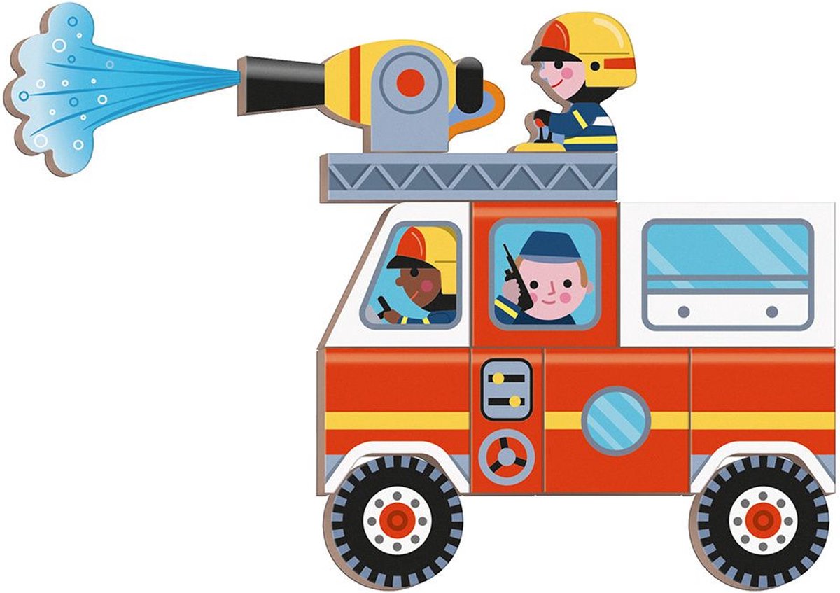Janod Magneetboek - Brandweer