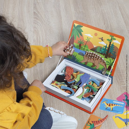 Janod Magneetboek - Dinosaurus
