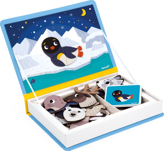 Janod Magneetboek - Pooldieren