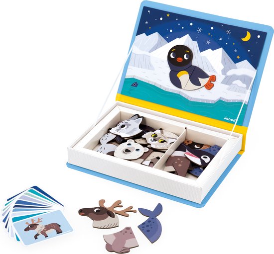 Janod Magneetboek - Pooldieren