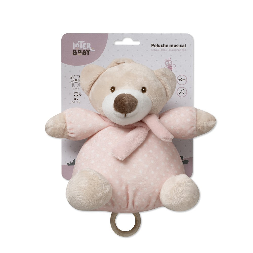 Interbaby Muziekhanger teddybeer