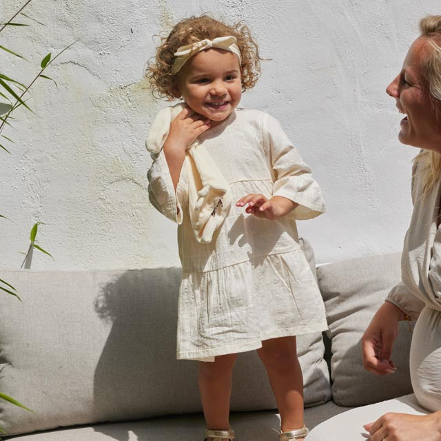 Dirkje jurkje 3/4 mouw + haarbandje