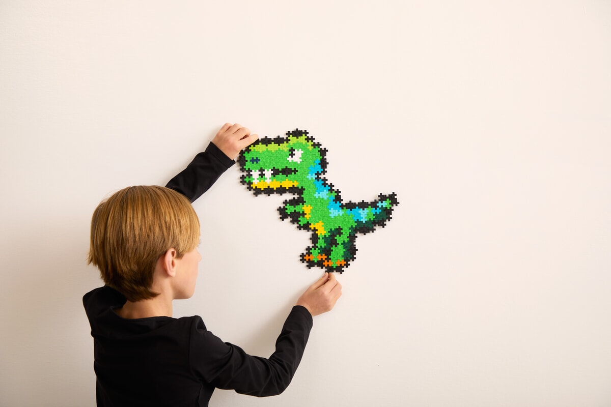 Plus-Plus puzzel op nummer T-rex