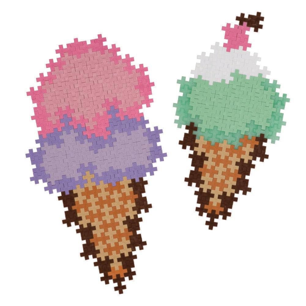 Plus-Plus puzzel op nummer Ice cream cones