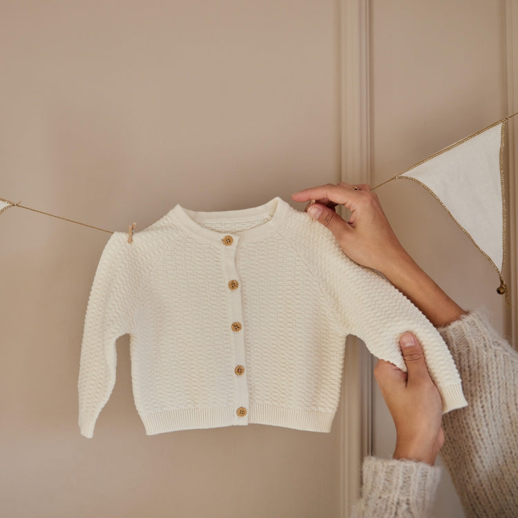 Dirkje babyvestje off white