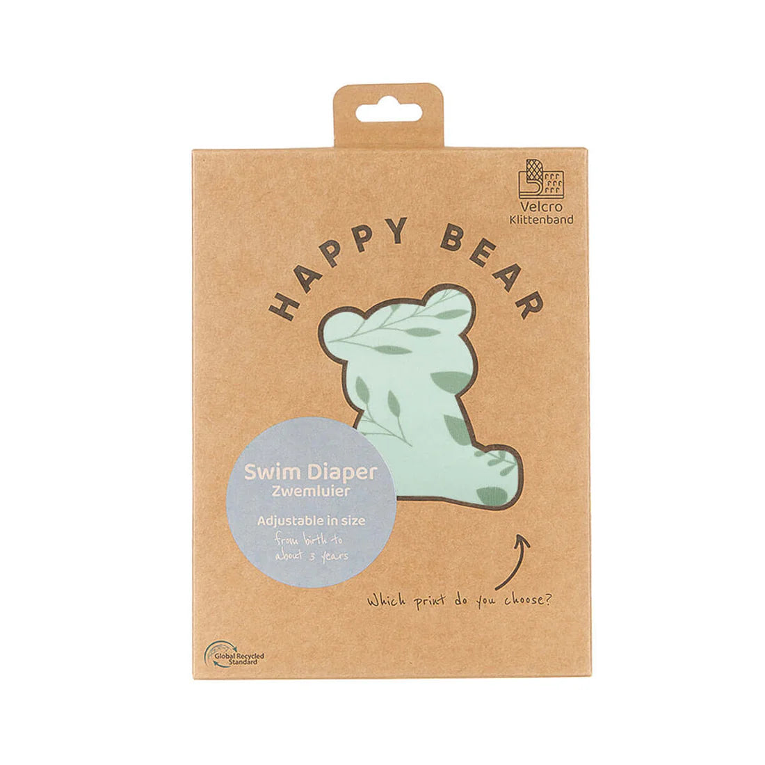 Happybear Zwemluier Klittenband Botanical