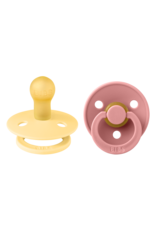 Bibs Speen 2-pack colour Pale Butter/Dusty Pink T2