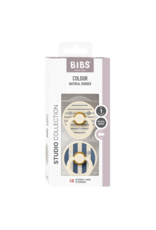 BIBS Studio Colour Pin 2 pack Ivory/Steel blue