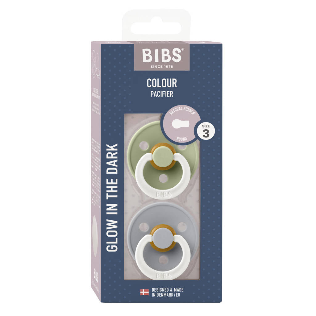 Bibs Speen 2-pack colour Sage Glow/Cloud Glow T3
