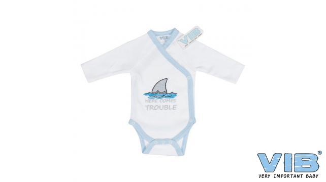 VIB Romper "Here comes trouble" wit