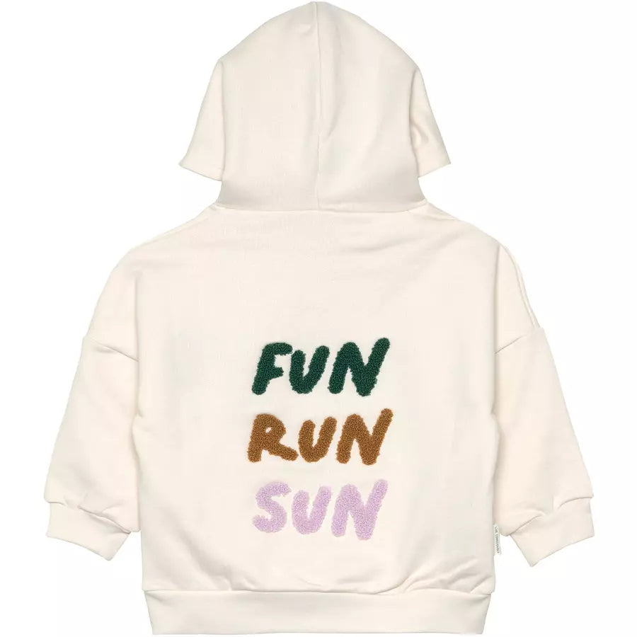 Lässig Kids Hoodie GOTS Fun Run Sun milky