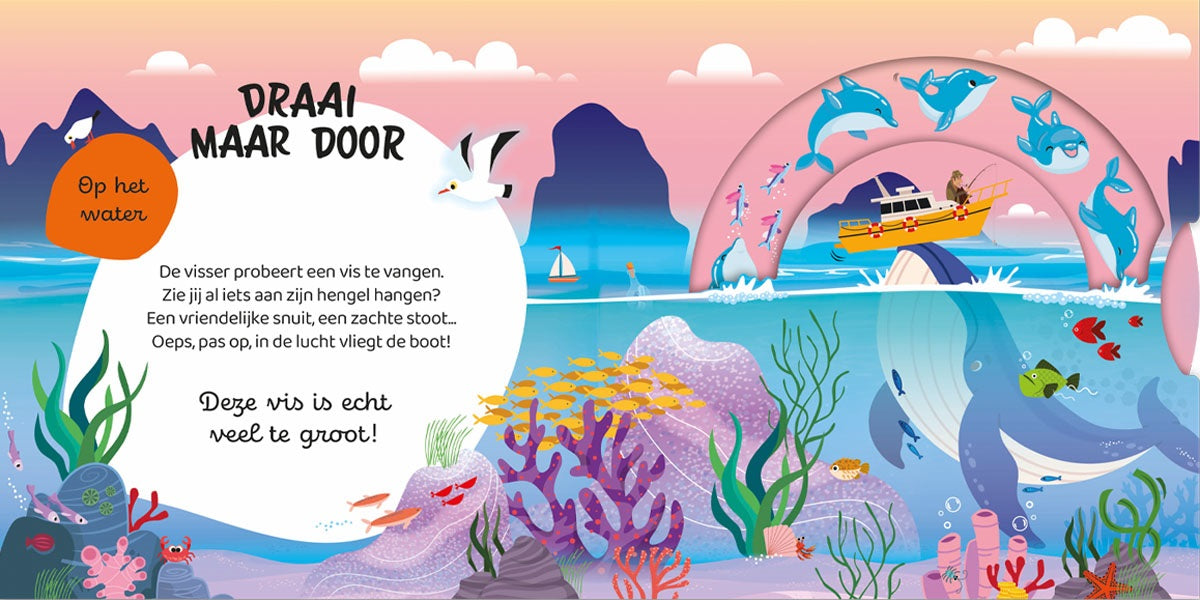 Draai maar door in de zee