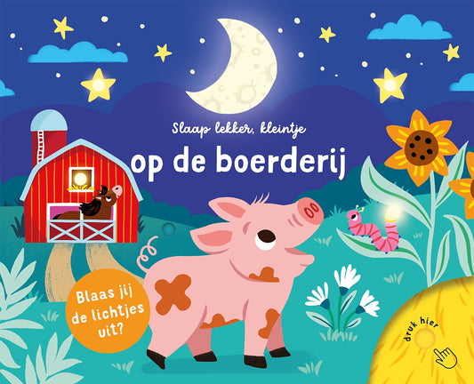 Slaap lekker, kleintje op de boerderij