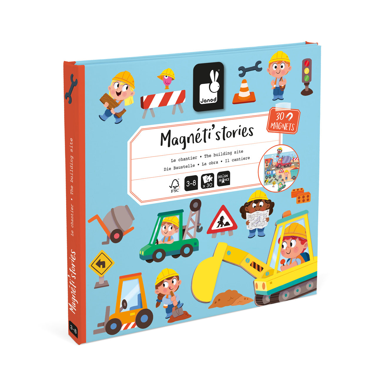 Janod Magneet Stories - Bouwterrein