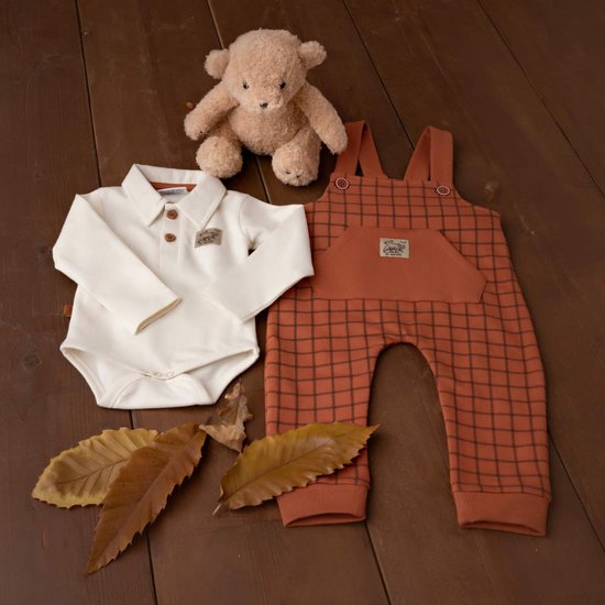 Frogs and Dogs Tuinbroek jongen met Checks print