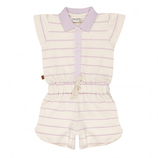 Frogs and Dogs Onesie Stripes Piqué