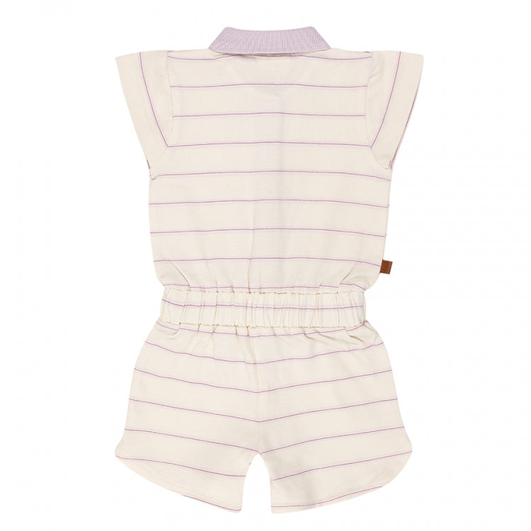 Frogs and Dogs Onesie Stripes Piqué