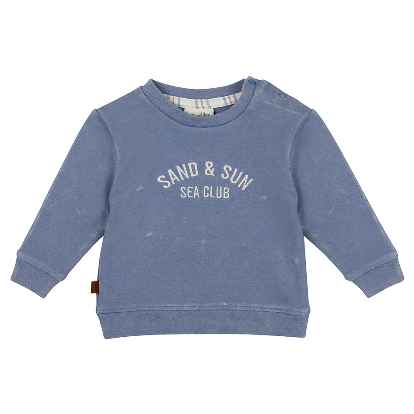 Frogs and Dogs Stone washed sweater Baby | Country blue