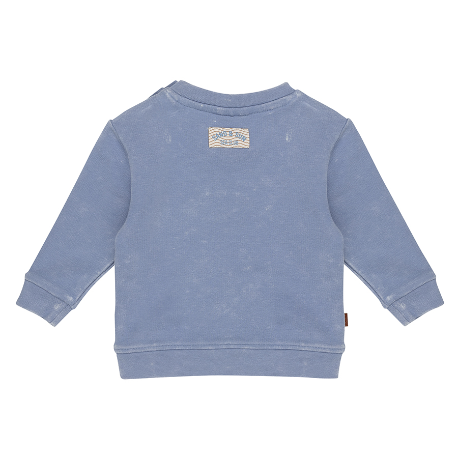 Frogs and Dogs Stone washed sweater Baby | Country blue