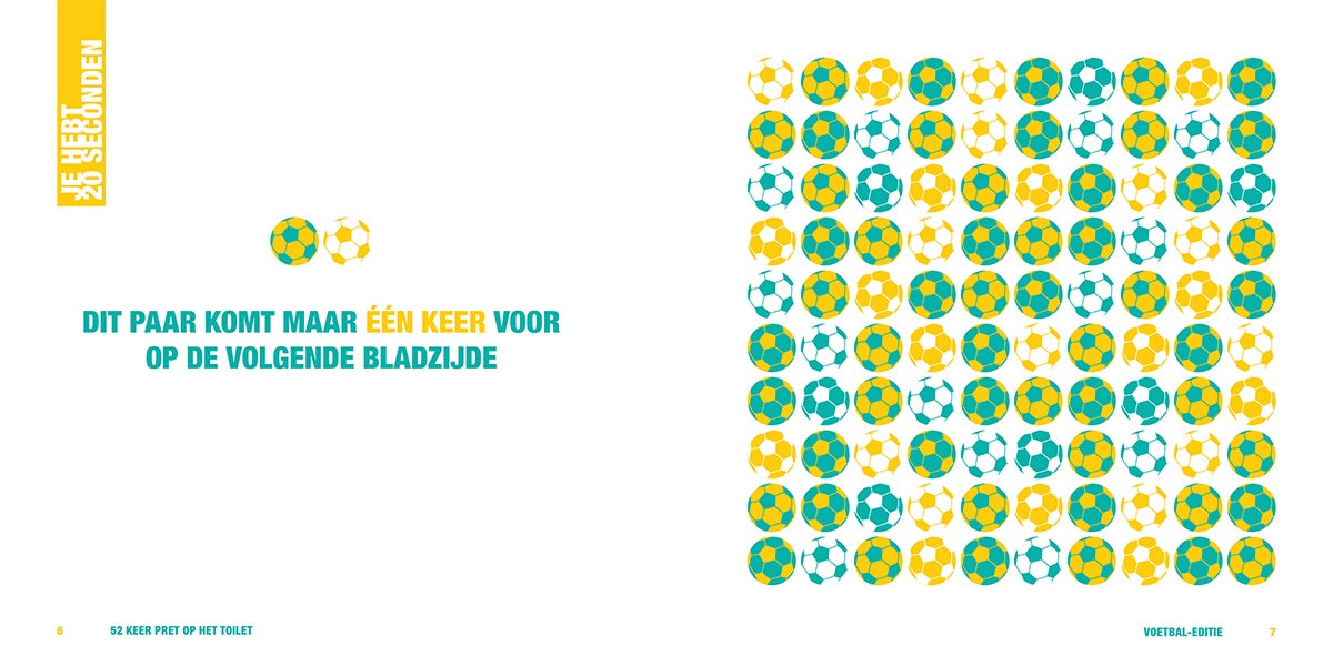 52 keer pret op het toilet Voetbal-editie